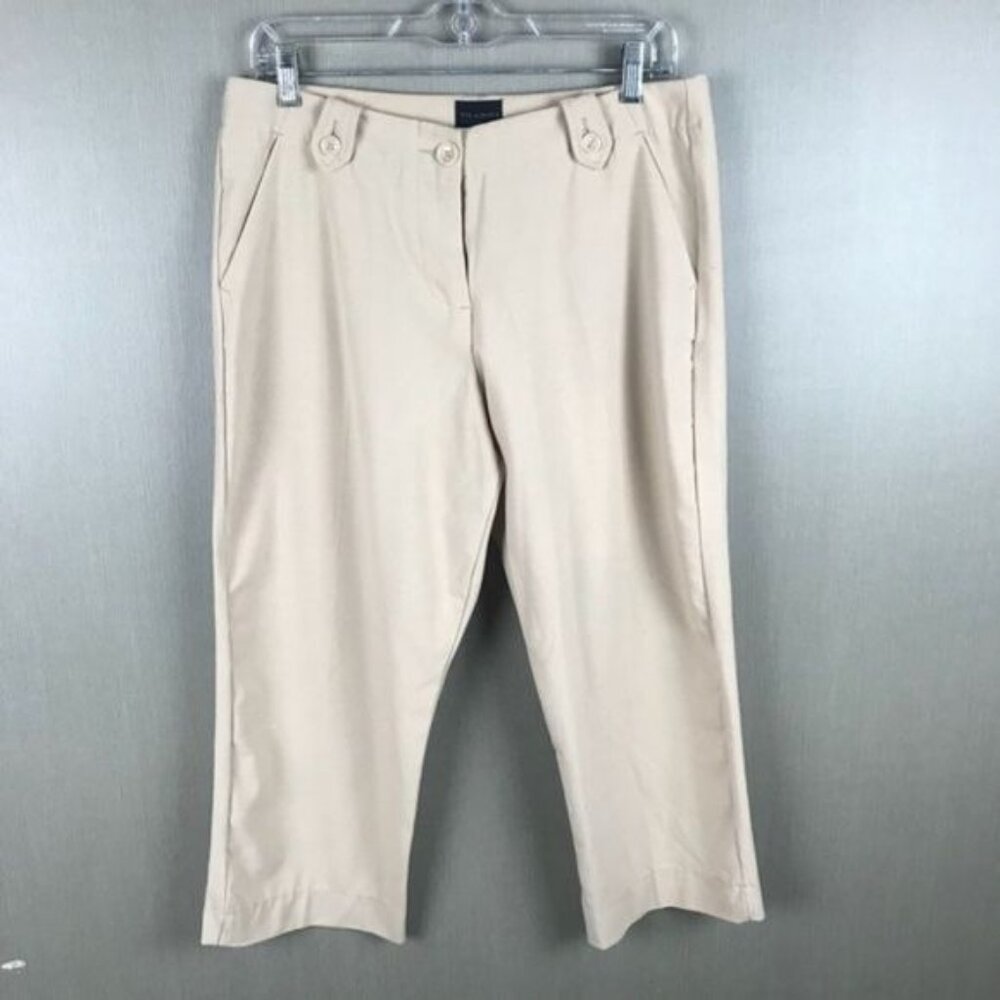 The Limited Cassidy Fit Capri Pants Beige Size 6 Womens Classic Style